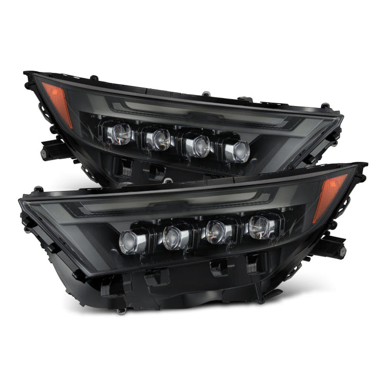 AlphaRex 19-23 Toyota RAV4 (High Trim) NOVA LED Projector Headlights Alpha-Black 880869
